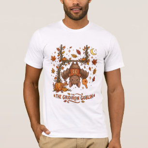 Camiseta O Gridiron Goblin Morcego de Futebol de Outono Fof