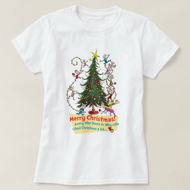 Camiseta O Grinch Clássico | Feliz Natal! (Frente do Design)