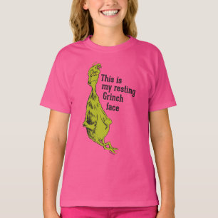 Camiseta O Grinch Rosto Engraçado do Grinch Relaxado