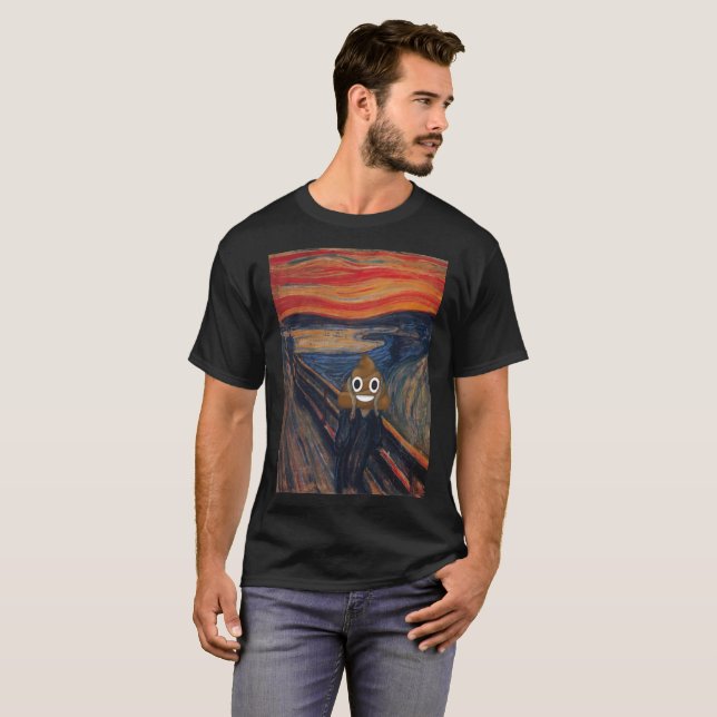 Camiseta O gritar com tombadilho feliz (Frente Completa)