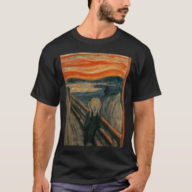 Camiseta O Gritar de Edvard Munch (Frente)