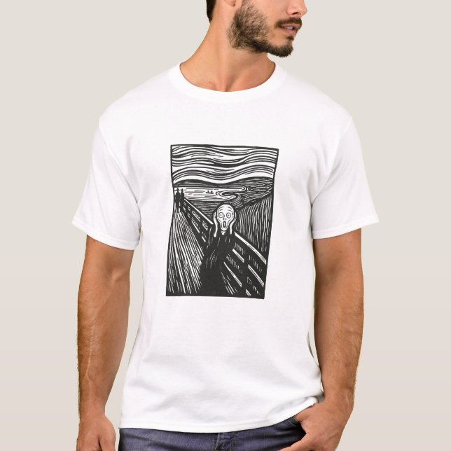 Camiseta O Gritar de Edvard Munch (Frente)