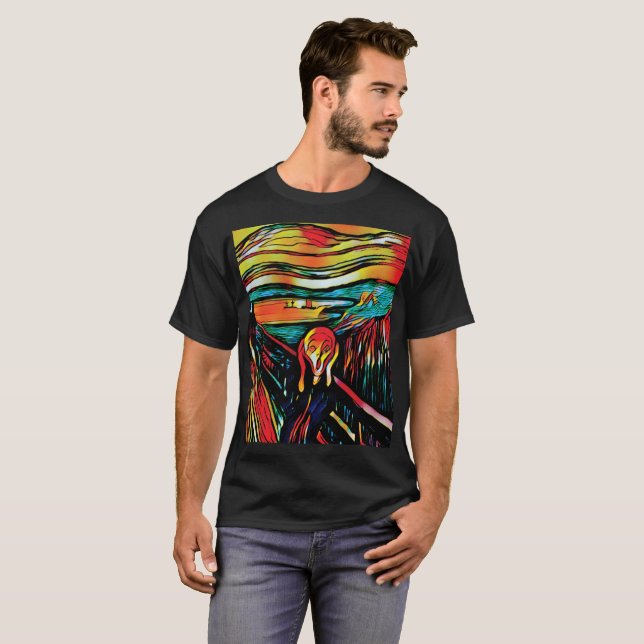 Camiseta O Gritar de Edvard Munch T-Shirt (Frente Completa)