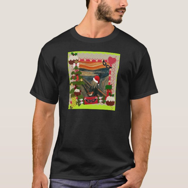 Camiseta o gritar de natal feio (Frente)