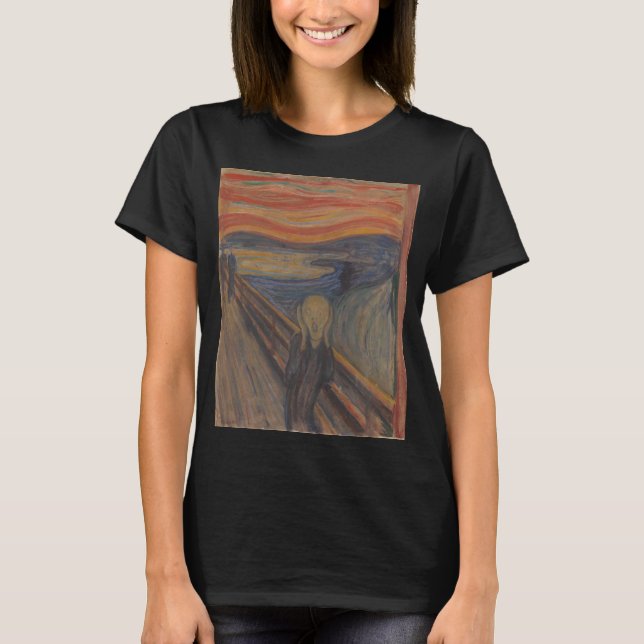 Camiseta O Grito da Natureza por Edvard Munch 1893 (Frente)