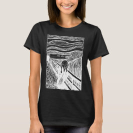 Camiseta O Grito de Edvard Munch – Arte de Linha Branca