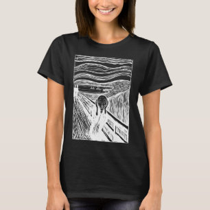 Camiseta O Grito de Edvard Munch – Arte de Linha Branca