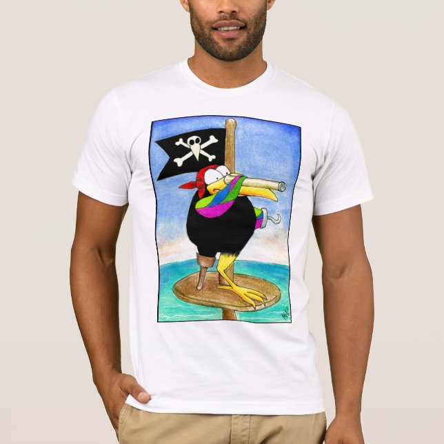 Camiseta O grito gosta de um dia do pirata (Frente)