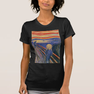 Camiseta O Grito (pastel 1895) Alta Qualidade