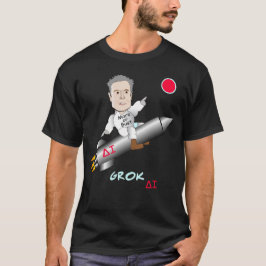 Camiseta O GROK AI de Elon Musk decola para Marte