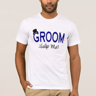 Camiseta O Groom Ajuda-Me Azul