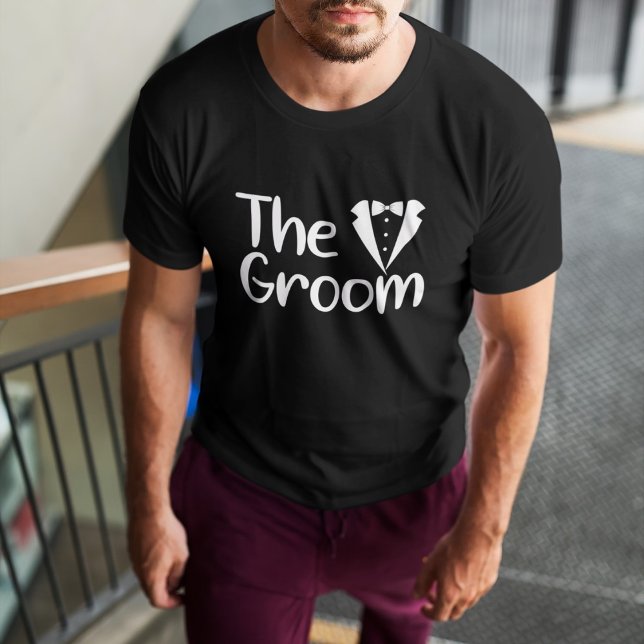 Camiseta O GROOM (nome) (Criador carregado)