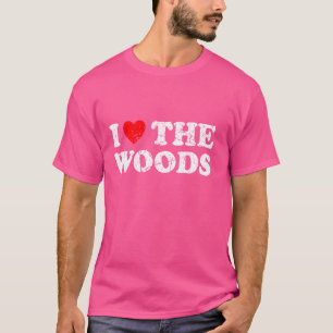 Camiseta O Grunge Afastado Vestiu Estilo Eu Amo A Floresta