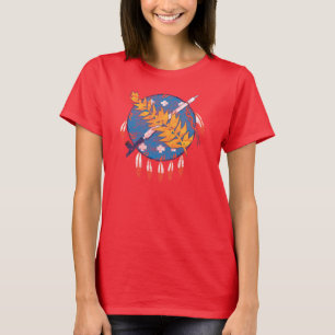 Camiseta O Grunge queima a bandeira do estado de Oklahoma