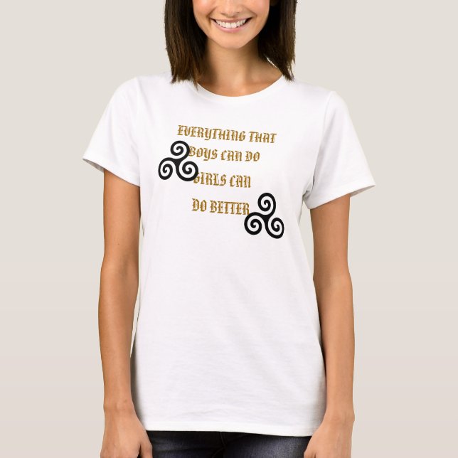 Camiseta O grupo da menina (Frente)