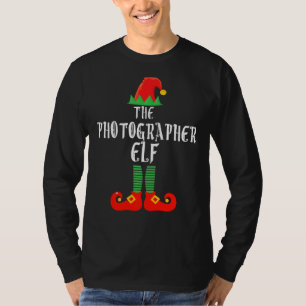Camiseta O Grupo de Combinação da Família Elf do Fotógrafo