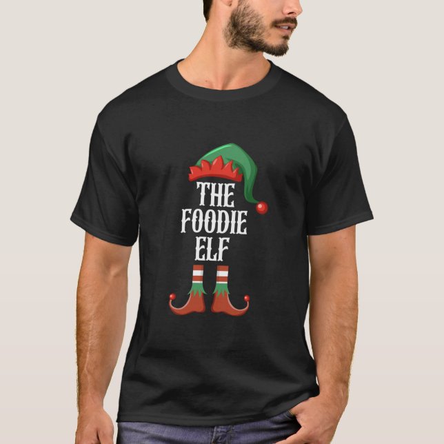 Camiseta O Grupo de Combinação Familiar Elf de Pesca Xm de  (Frente)