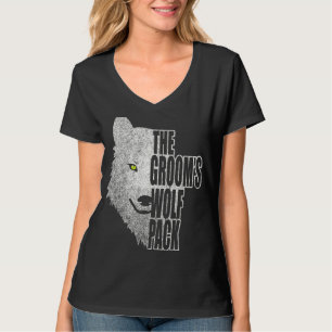 Camiseta O Grupo de Lobos do Noivo! Festa de Despedida de S