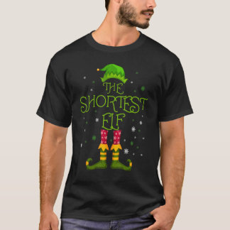 Camiseta O Grupo de Natal da Família de Elfos Mais Baixa Co