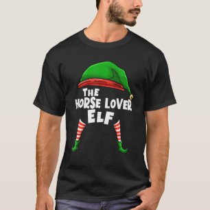 Camiseta O Grupo De Natal Da Família Horse Elf Corresponde