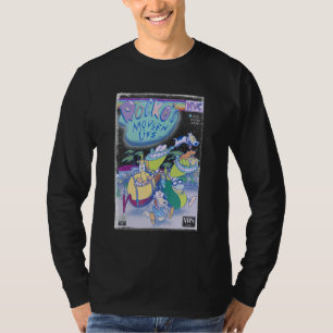 Camiseta O grupo de vida moderna de Rocko disparou contra a