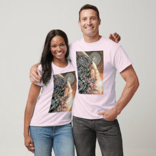 Camiseta O grupo e a lua os mais pretos da noite