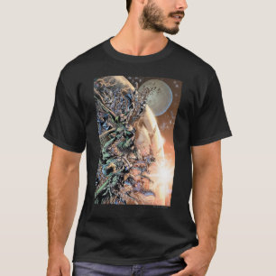 Camiseta O grupo e a lua os mais pretos da noite