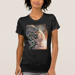 Camiseta O grupo e a lua os mais pretos da noite