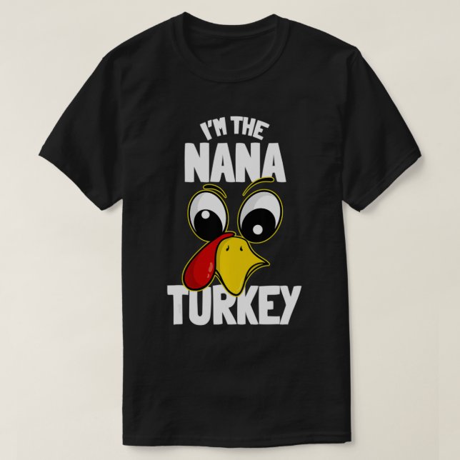 Camiseta O Grupo Familiar Nana Turquia Correspondendo aos a (Frente do Design)