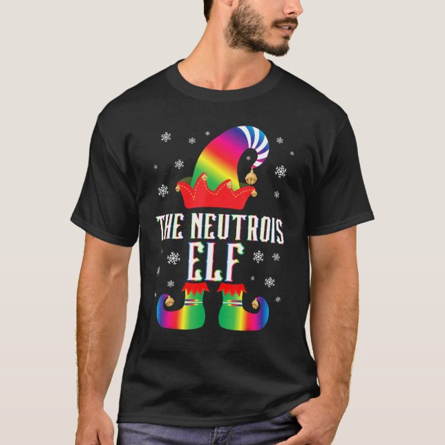 Camiseta O Grupo Familiar Neutrois Elf Correspondente Natal (Frente)