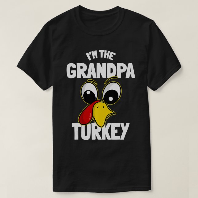Camiseta O Grupo Familiar Vovô Turquia Correspondendo aos a (Frente do Design)