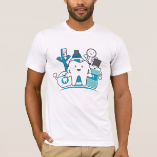 Camiseta O grupo limpo dos dentes