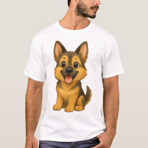 Camiseta O Guardião Leal: Pastor Alemão Vintage