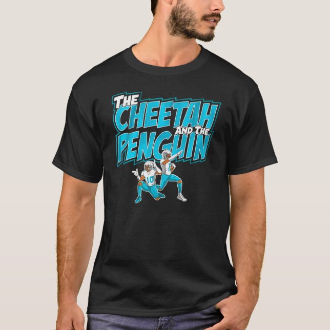 Camiseta O guepardo e o pinguim (Frente)
