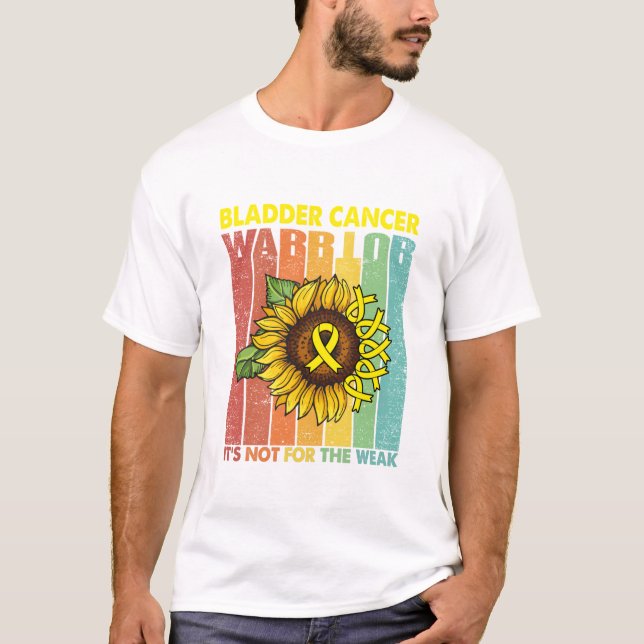 Camiseta O Guerreiro do Cancer Bladder não é para o Fraco (Frente)