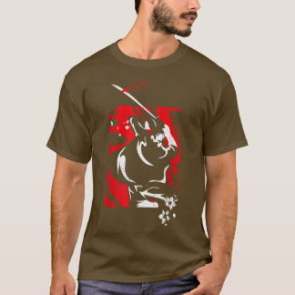 Camiseta O guerreiro fantasma Samurai Anime Manga Bushido (