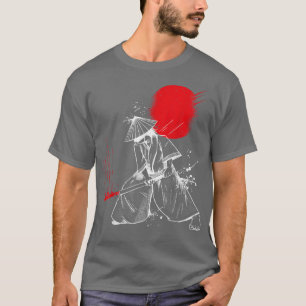 Camiseta O guerreiro fantasma Samurai Anime Manga Bushido (