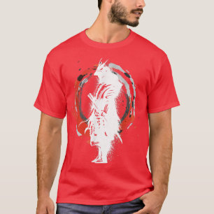 Camiseta O guerreiro fantasma Samurai Mask Samurai Swords B
