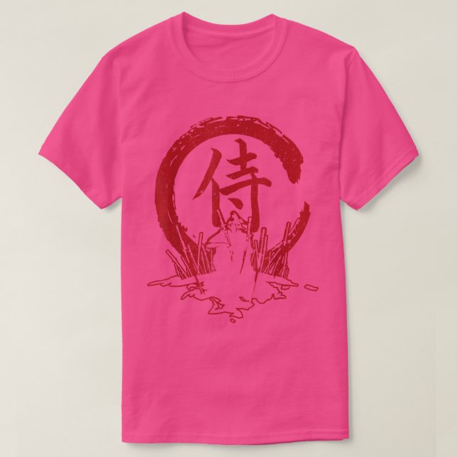 Camiseta O guerreiro fantasma Samurai Mask Samurai Swords B (Frente do Design)