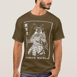Camiseta O Guerreiro Japonês Samurai Desenhou Japão Minimal