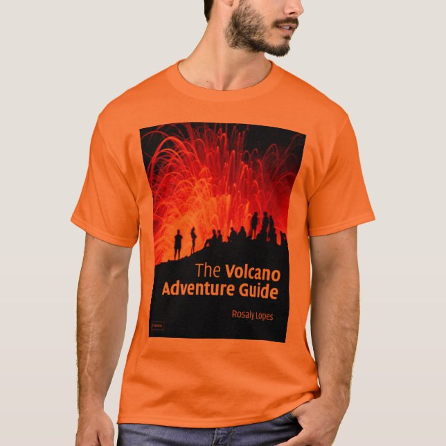 Camiseta O guia da aventura do vulcão (Frente)