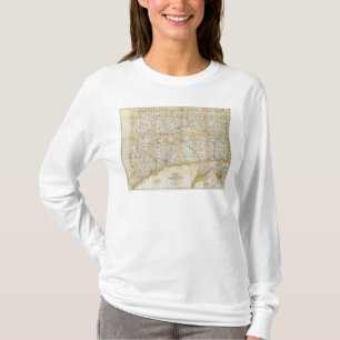 Camiseta O guia de Mendenhall, mapa de estradas Connecticut
