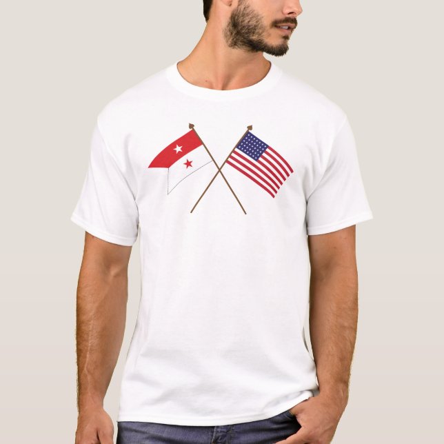 Camiseta O Guido de Sheridan - bandeira da guerra 35-Star (Frente)
