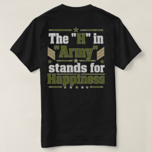 Camiseta O H no Exército