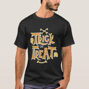 Camiseta O Halloween assusta o Horror, é um truque ou um tr