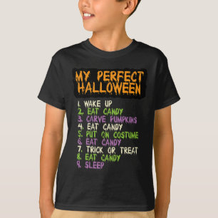 Camiseta O Halloween Comeu Um Costume De Doces Meninas Garo