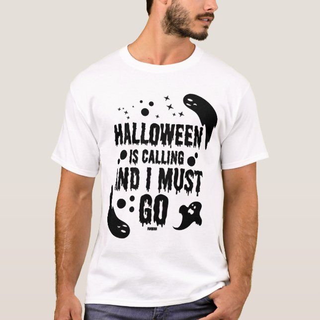 Camiseta O Halloween está chamando (Frente)