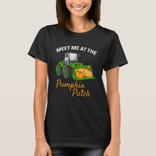 Camiseta O Halloween Me Encontra No Trator P Do Patch Da Pu