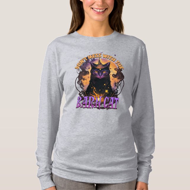 Camiseta O Halloween Ocidental não se mete com o Gato do Ce (Frente)