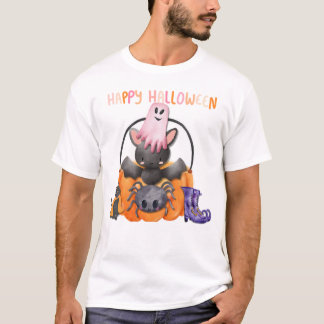 Camiseta O Halloween se divertiu por todas as idades.